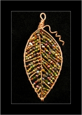 Copper Leaf Pendant