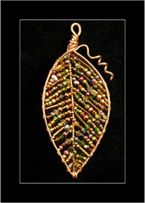 Copper Leaf Pendant